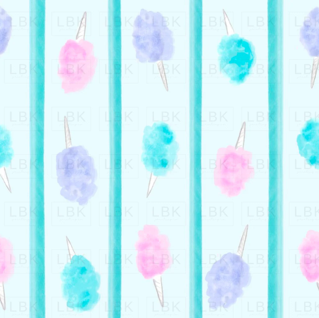 Cotton Candy stripe blue