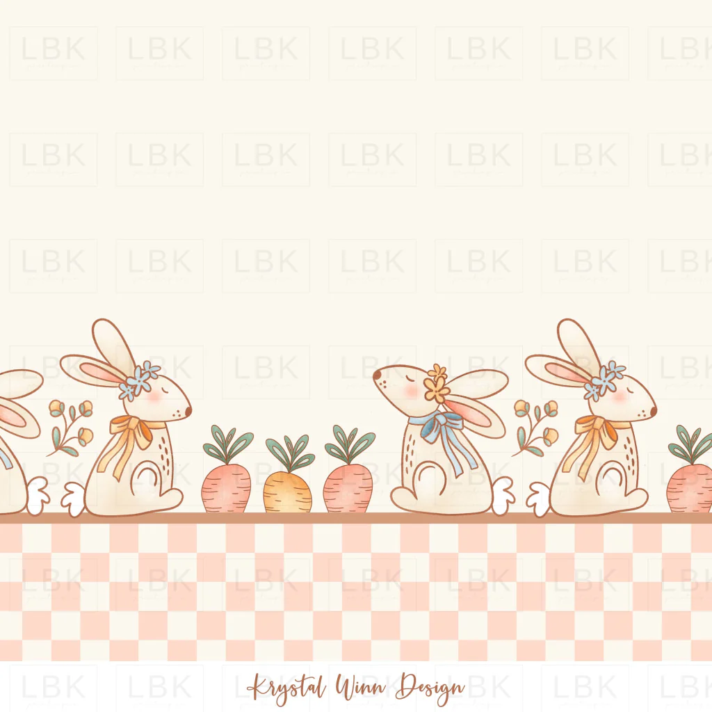 Cottontail Border- Bunnies