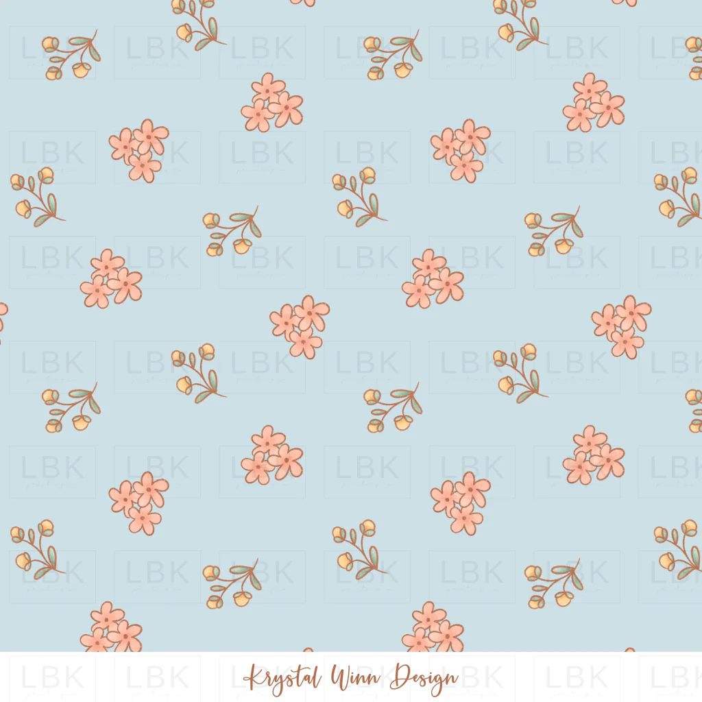 Cottontail Dainty Floral Blue