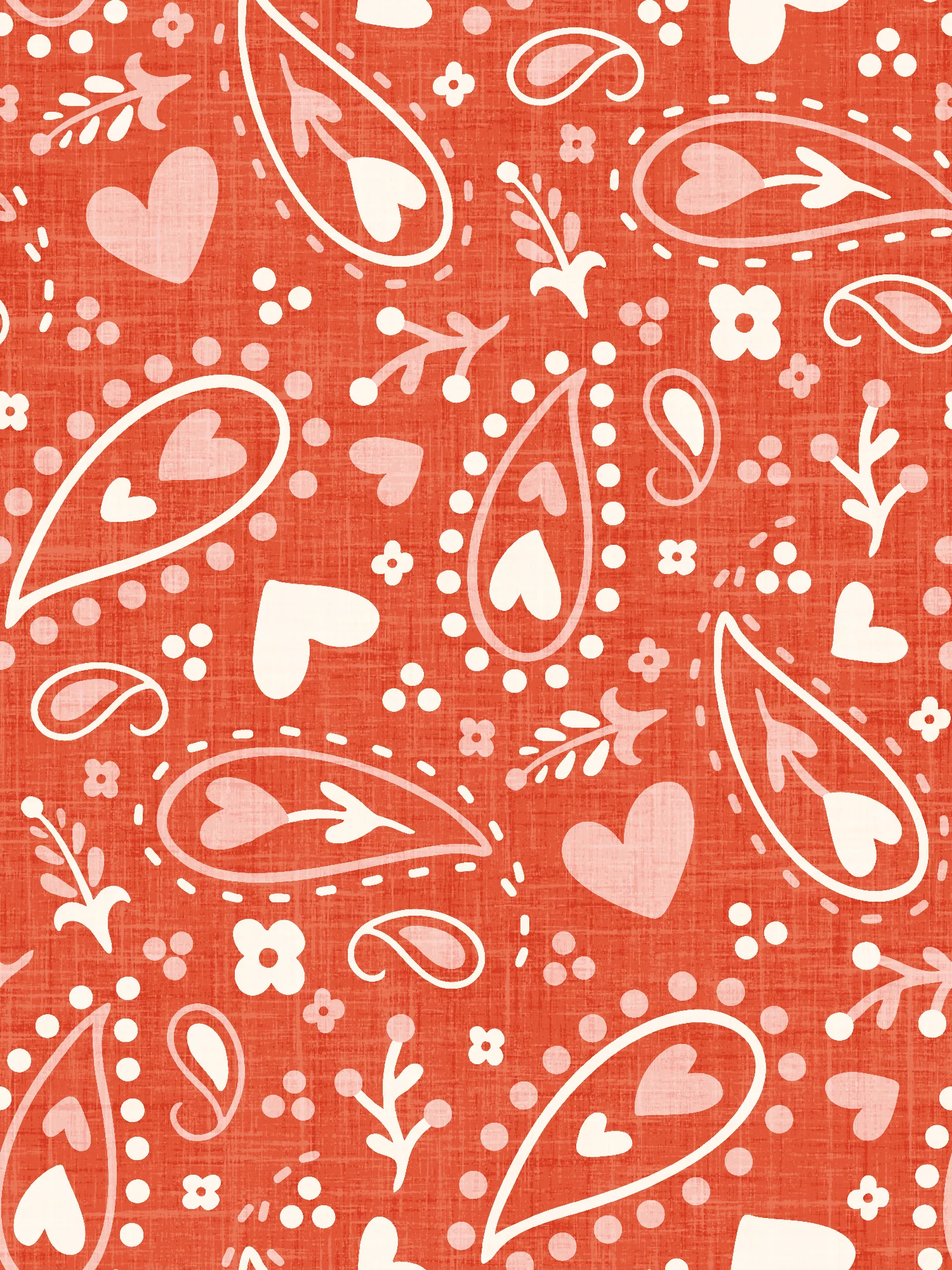 Cowboy Valentine Bandana Bright Red