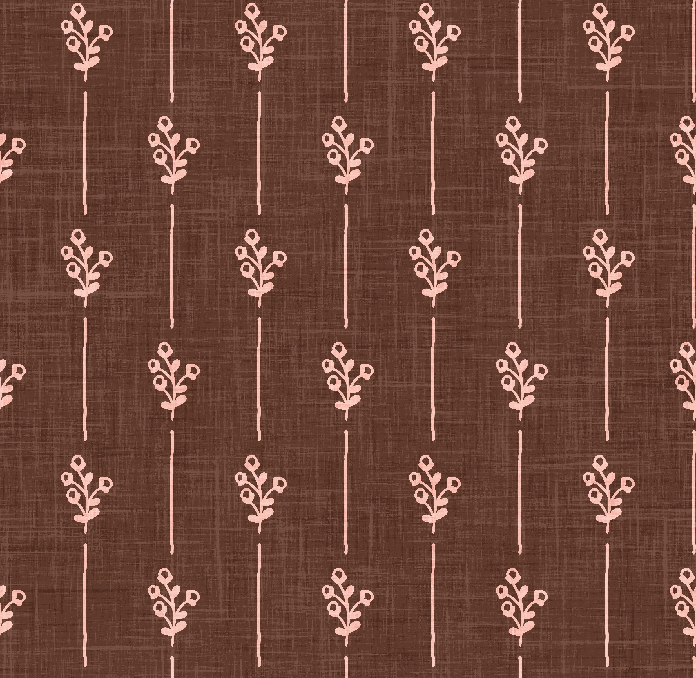 Cowboy Valentine Bud Stripe Brown