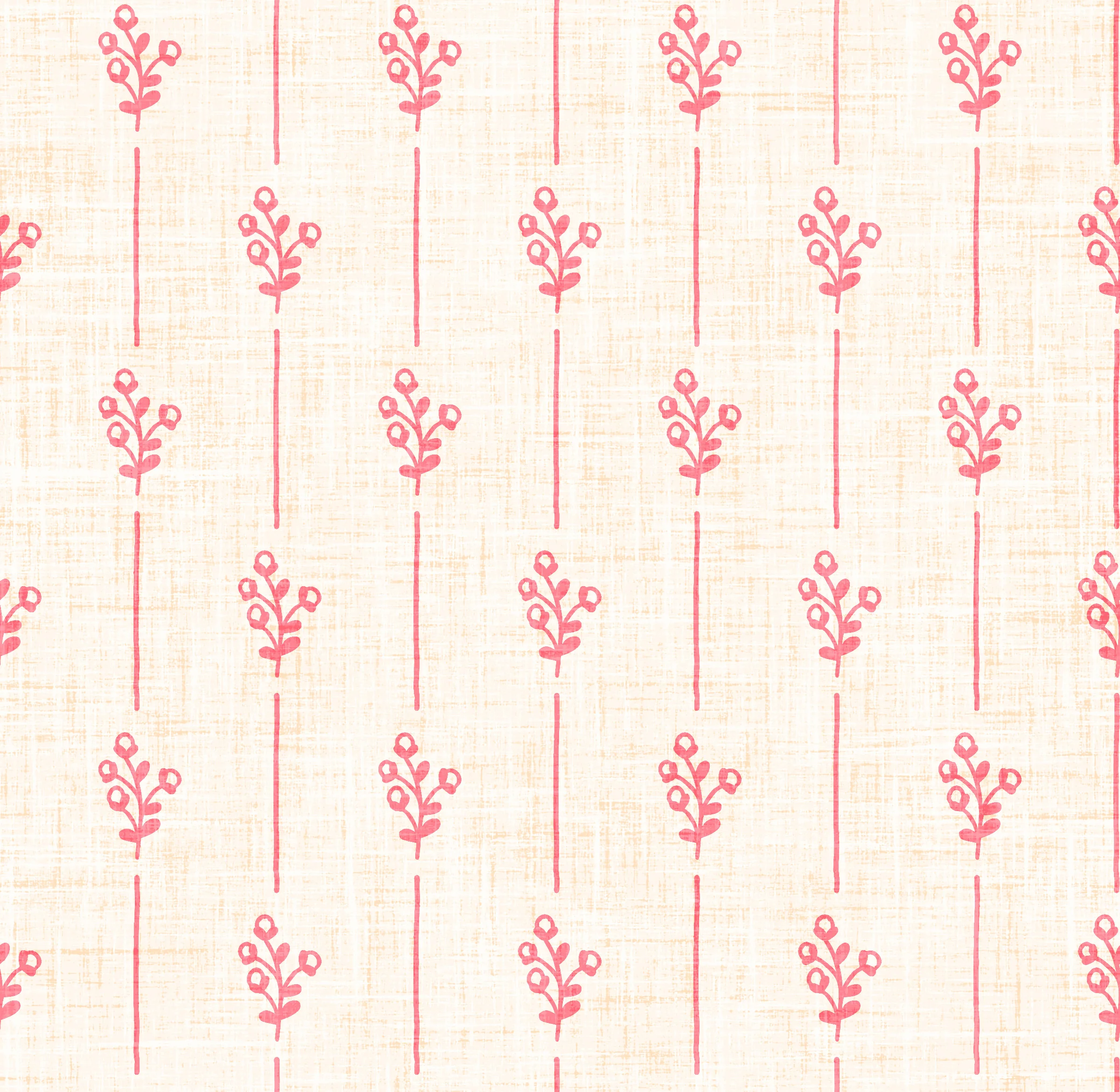 Cowboy Valentine Bud Stripe Cream