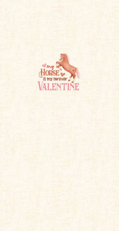 Cowboy Valentine Panel- My Horse is My Valentine
