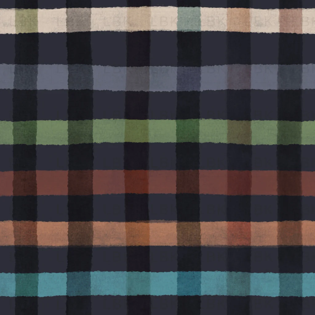 Cozy plaid navy