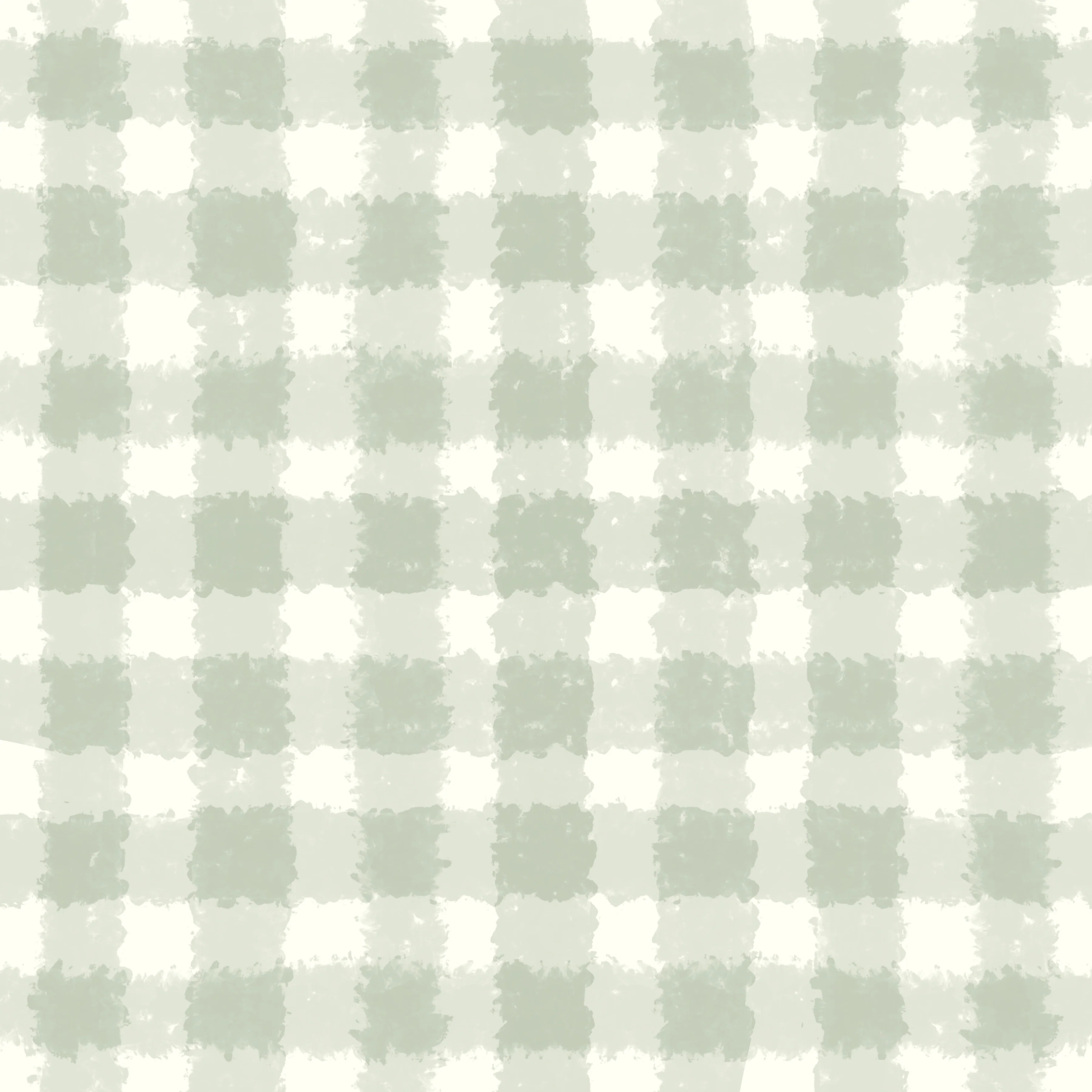 Cream sage plaid