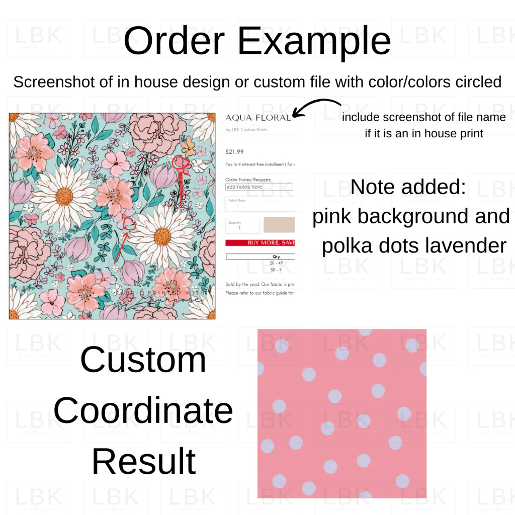 Custom Color Match Vertical Stripes Coordinate - Image 3