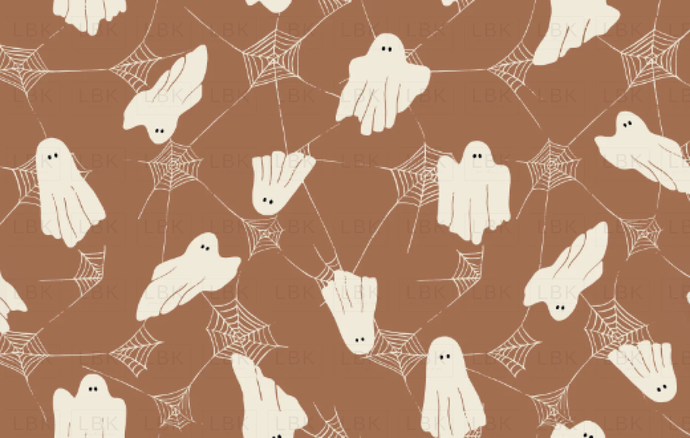 Cute Ghosts with spiderwebs