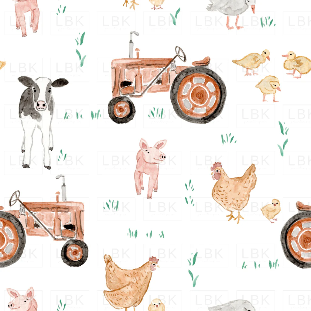 Day at the Farm- white