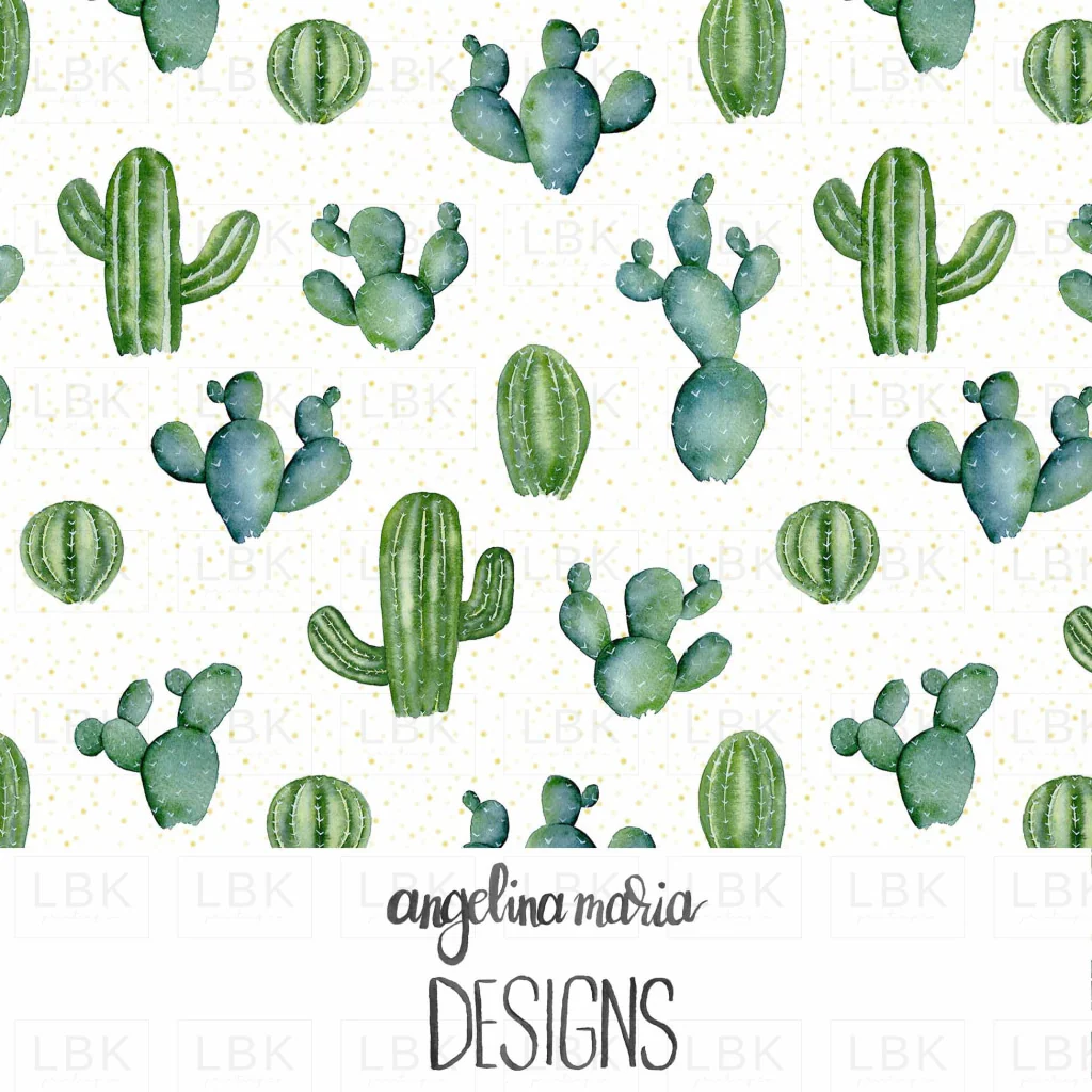 desert cacti on dots