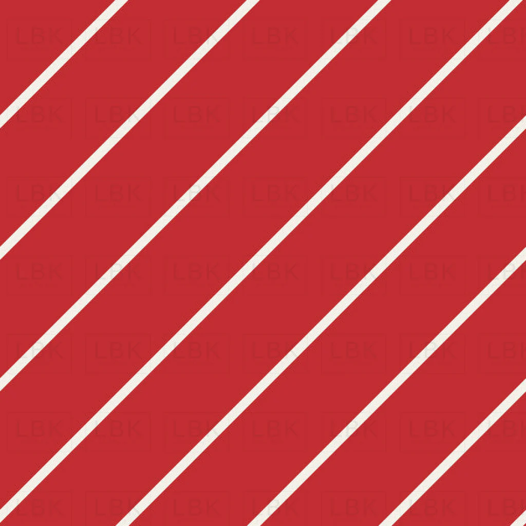 Diagonal Stripes on Christmas Red
