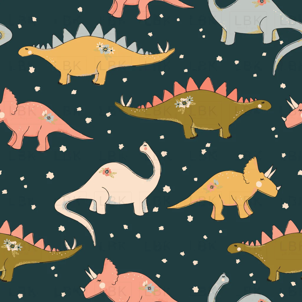 Dino Dot in Deep Blue