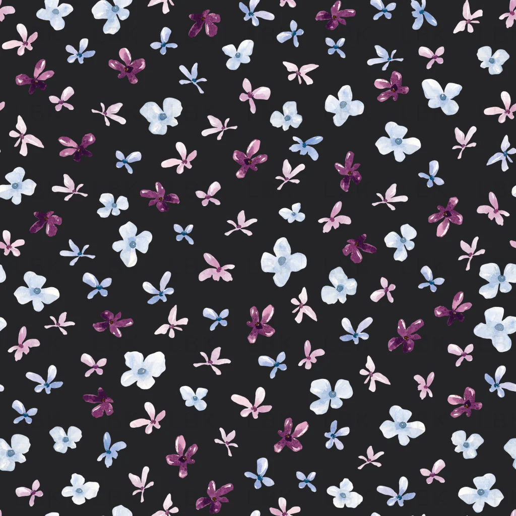 Ditzy Floral Black