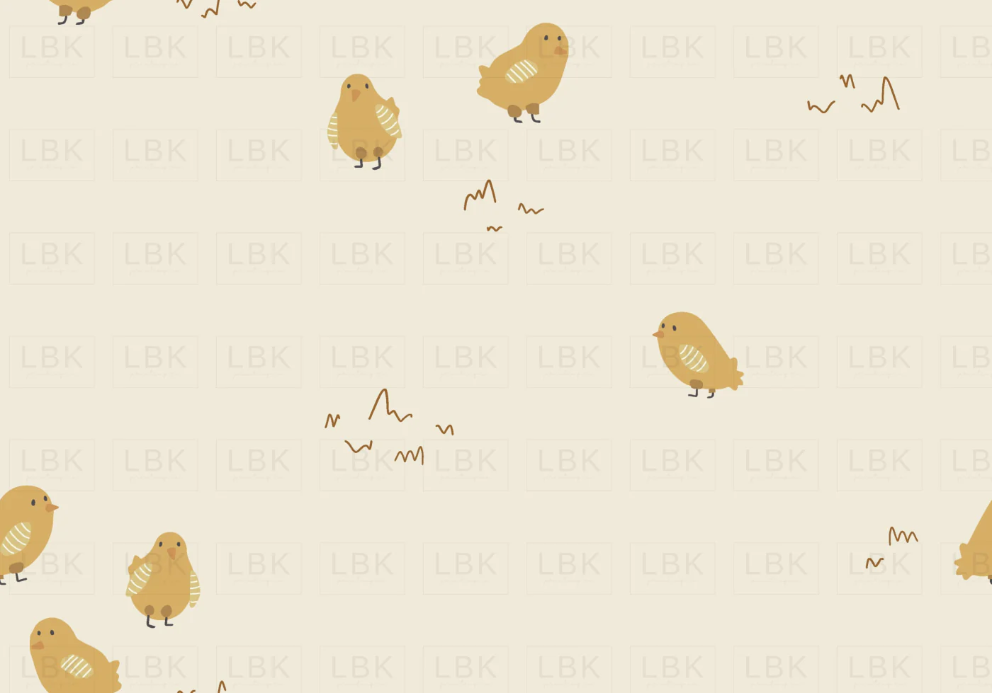Easter Chicks on Cream