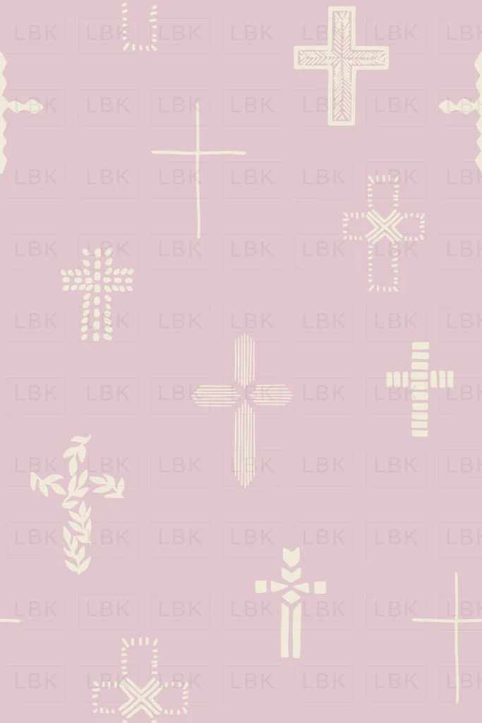 Easter Cross in Lilac Light Purple