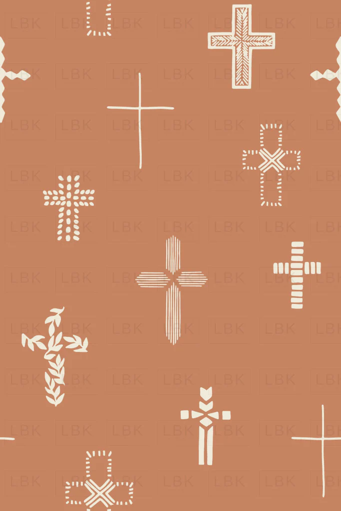 Easter Cross in Terracotta