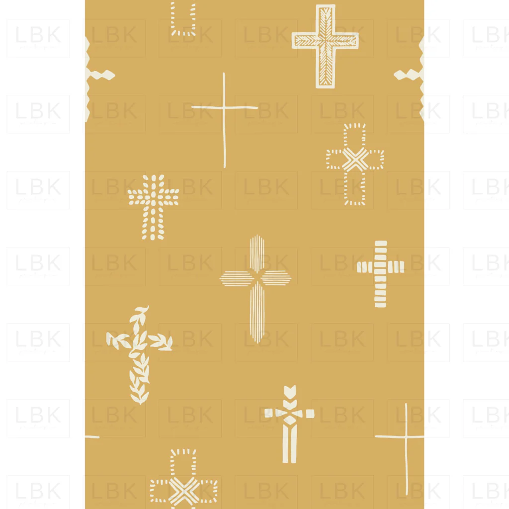 Easter Cross on Honeybee Yelllow