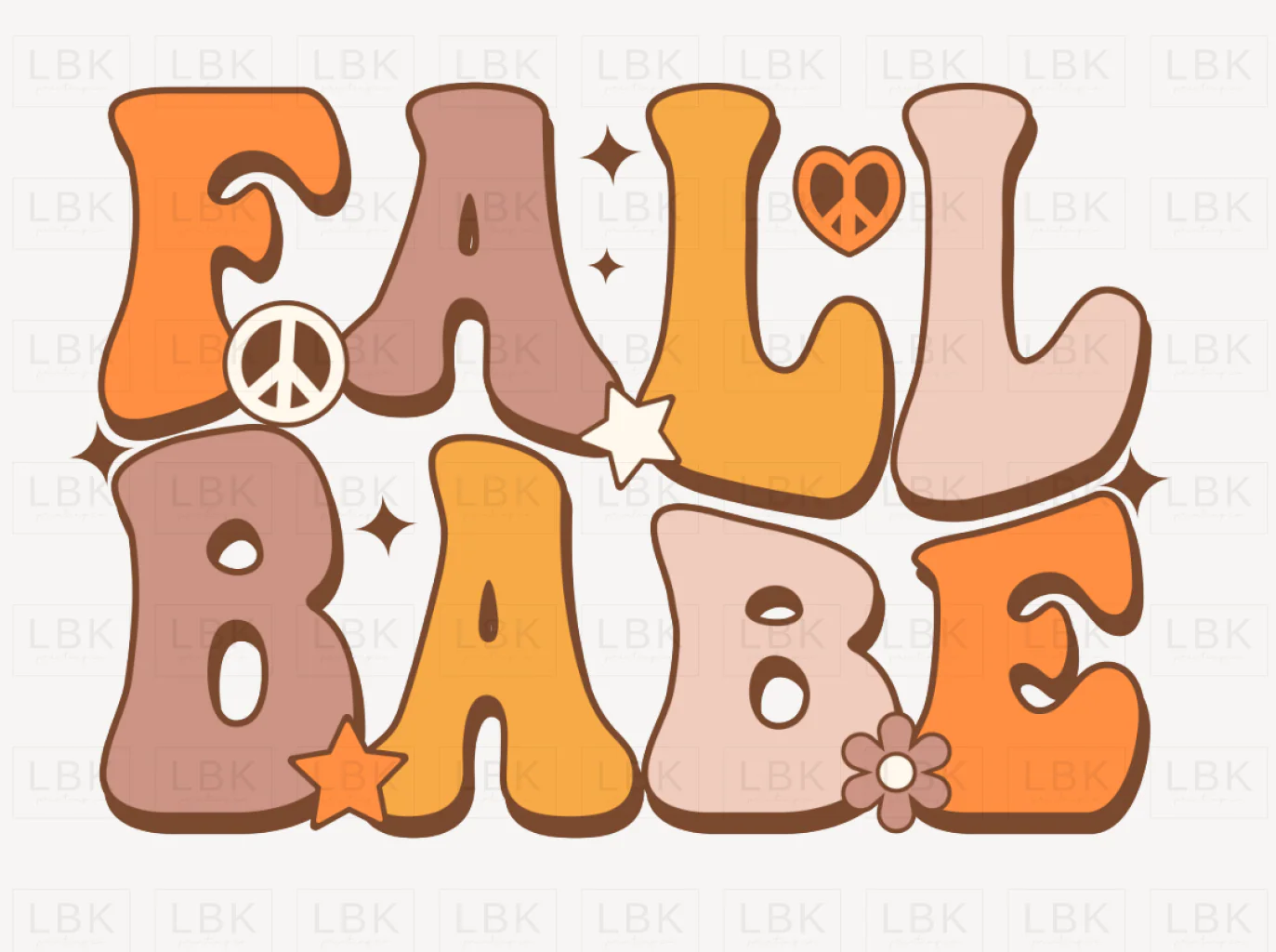 Fall Babe - Groovy- DTF