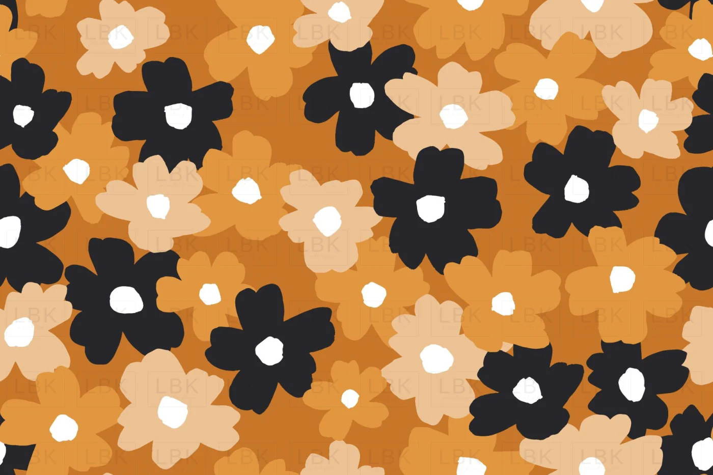 Fall Floral for Halloween on Burnt Orange