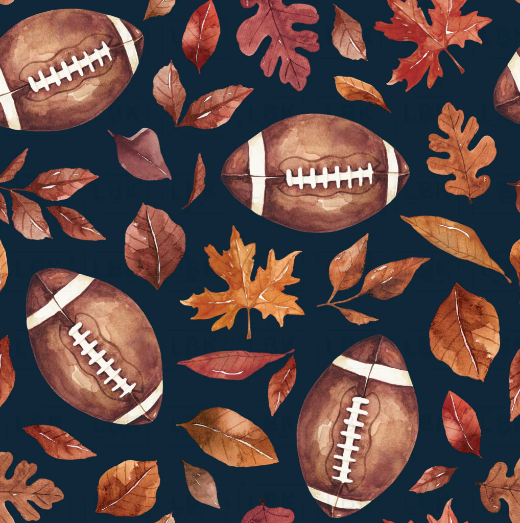Fall Football Navy Blue