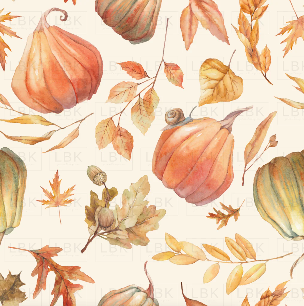 Fall Leaves and Pumpkins