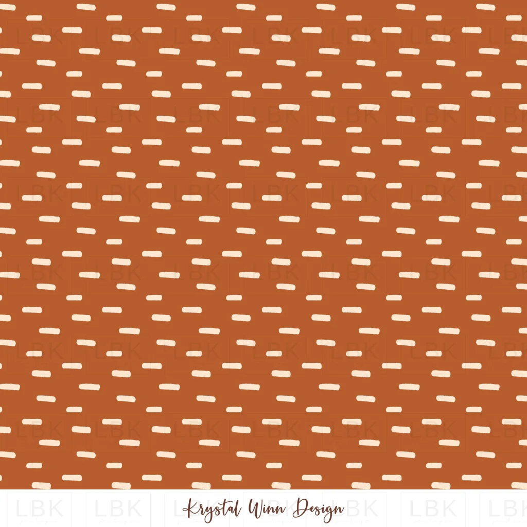 Fall Y'all Dashes Orange