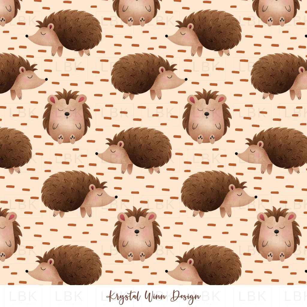 Fall Y'all Hedgehogs Cream