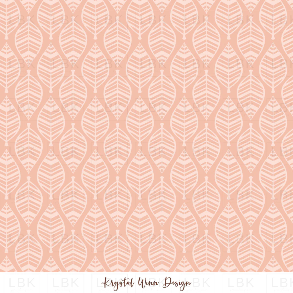 Fall Y'all Stencil Leaves Pink