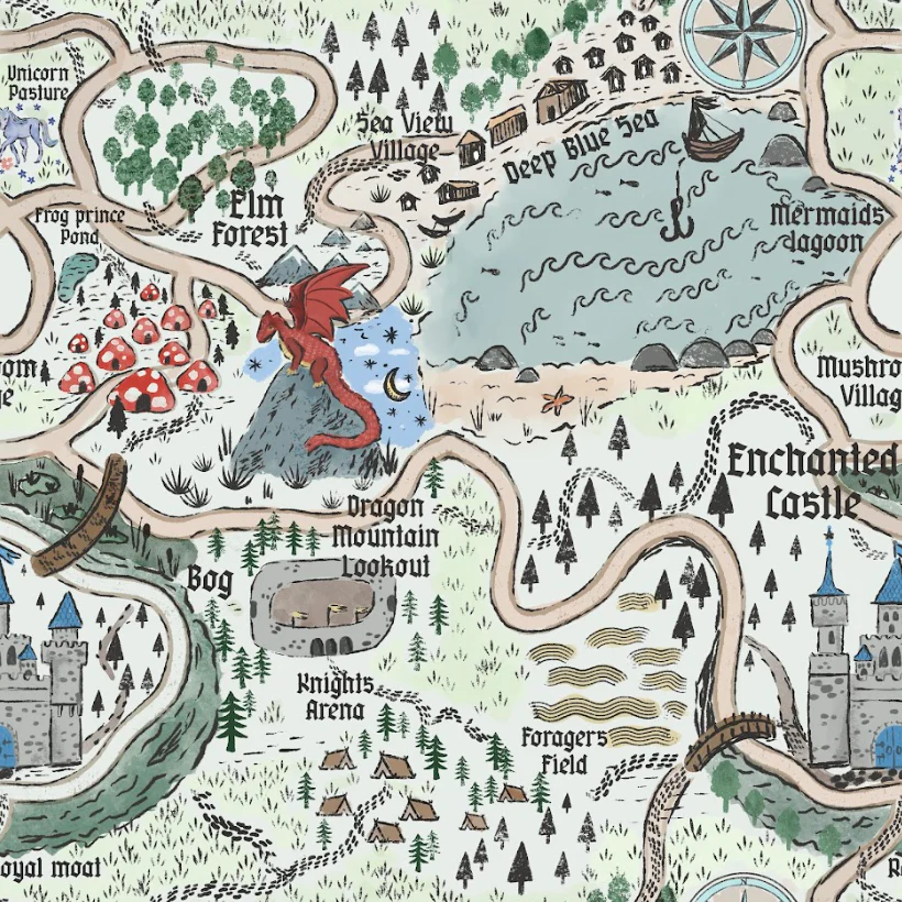 Fantasy map light sage
