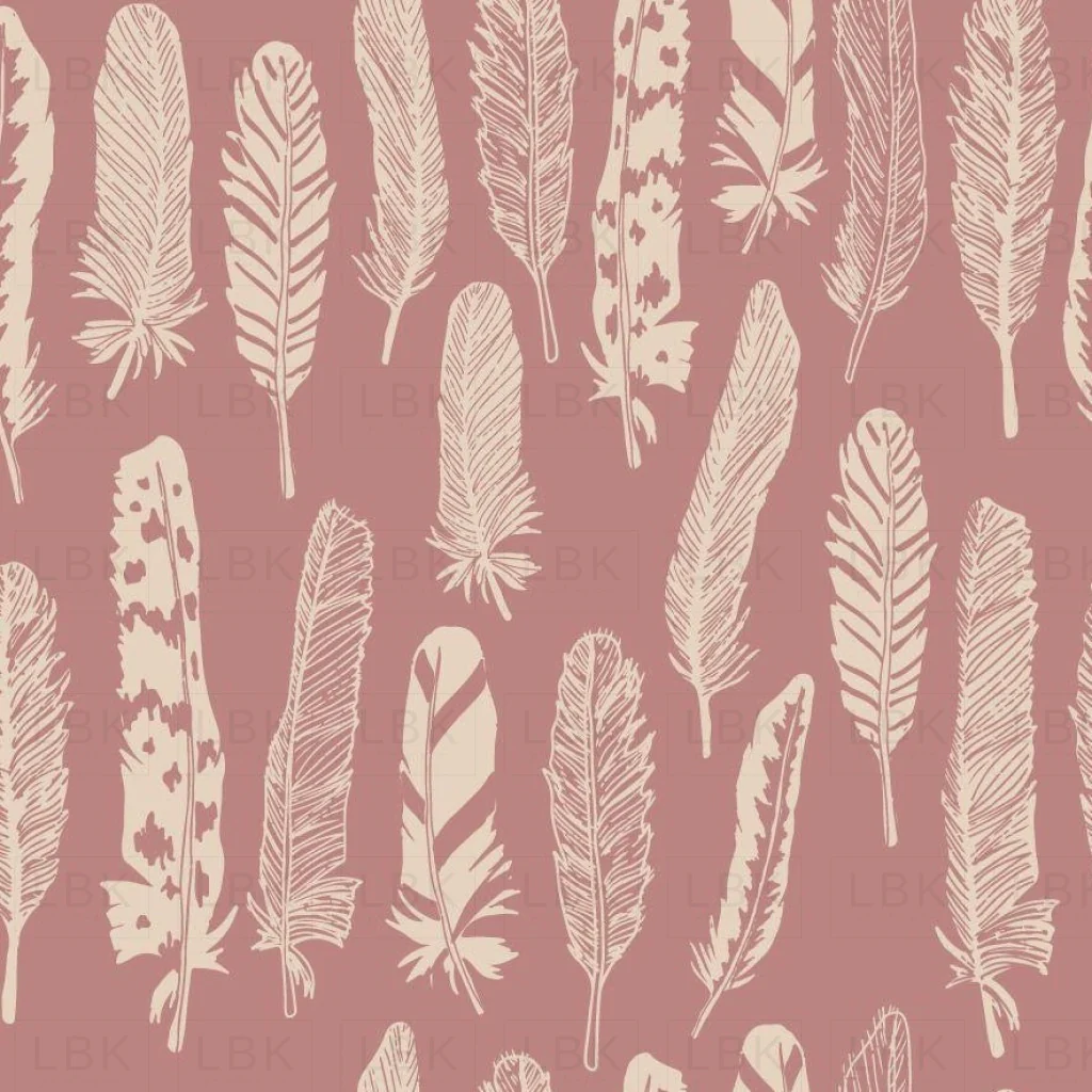 Feathers in Dusty Pink