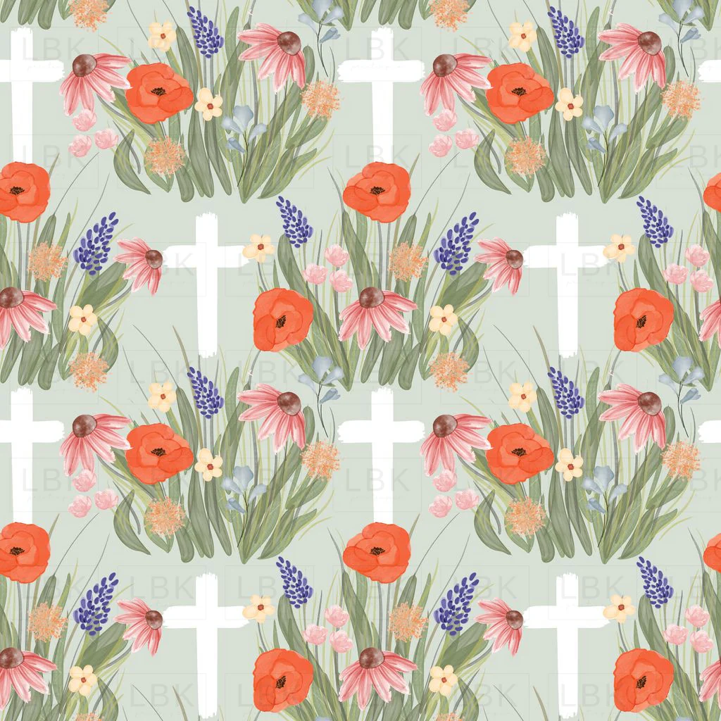 floral cross
