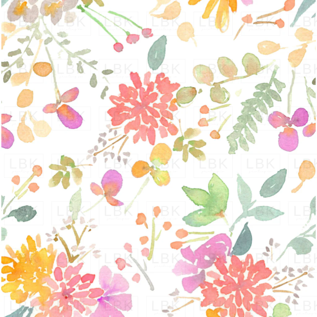 floral fall watercolor white