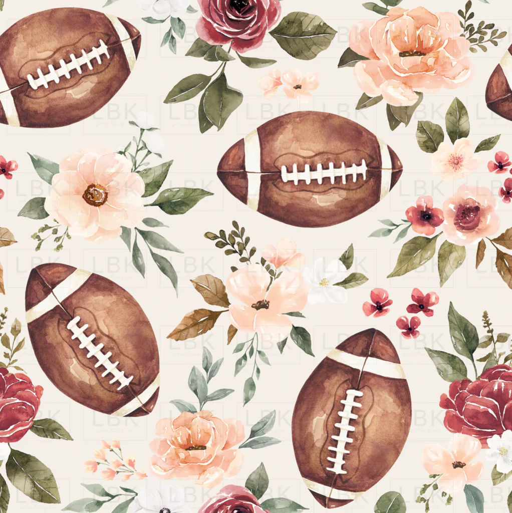 Floral Football Cream
