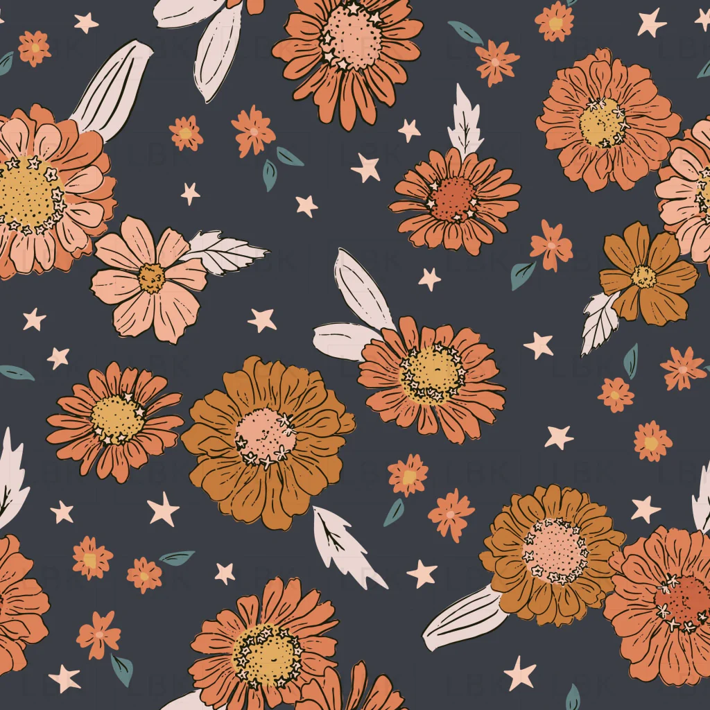 Floral Stardust on charcoal06