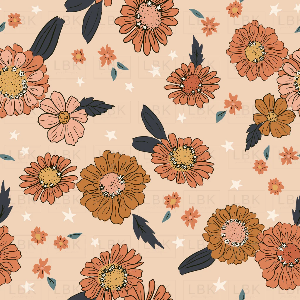Floral Stardust on light pink07