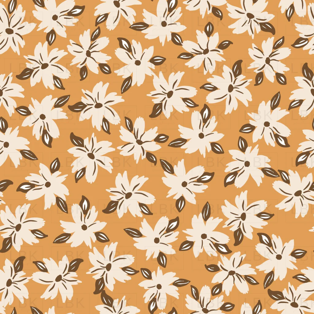 florals in Pumpkin