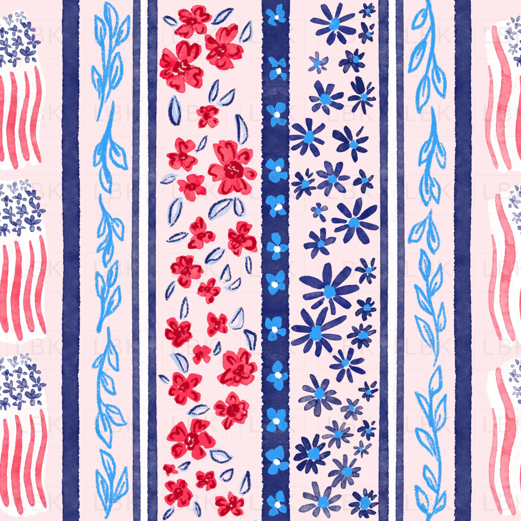 Floralstripeltpink