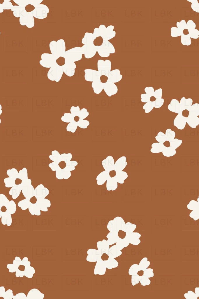 Flowers in Cocoa Brown