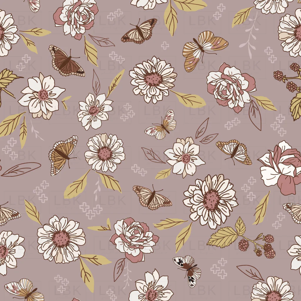 Flutter By in Dusty Purple
