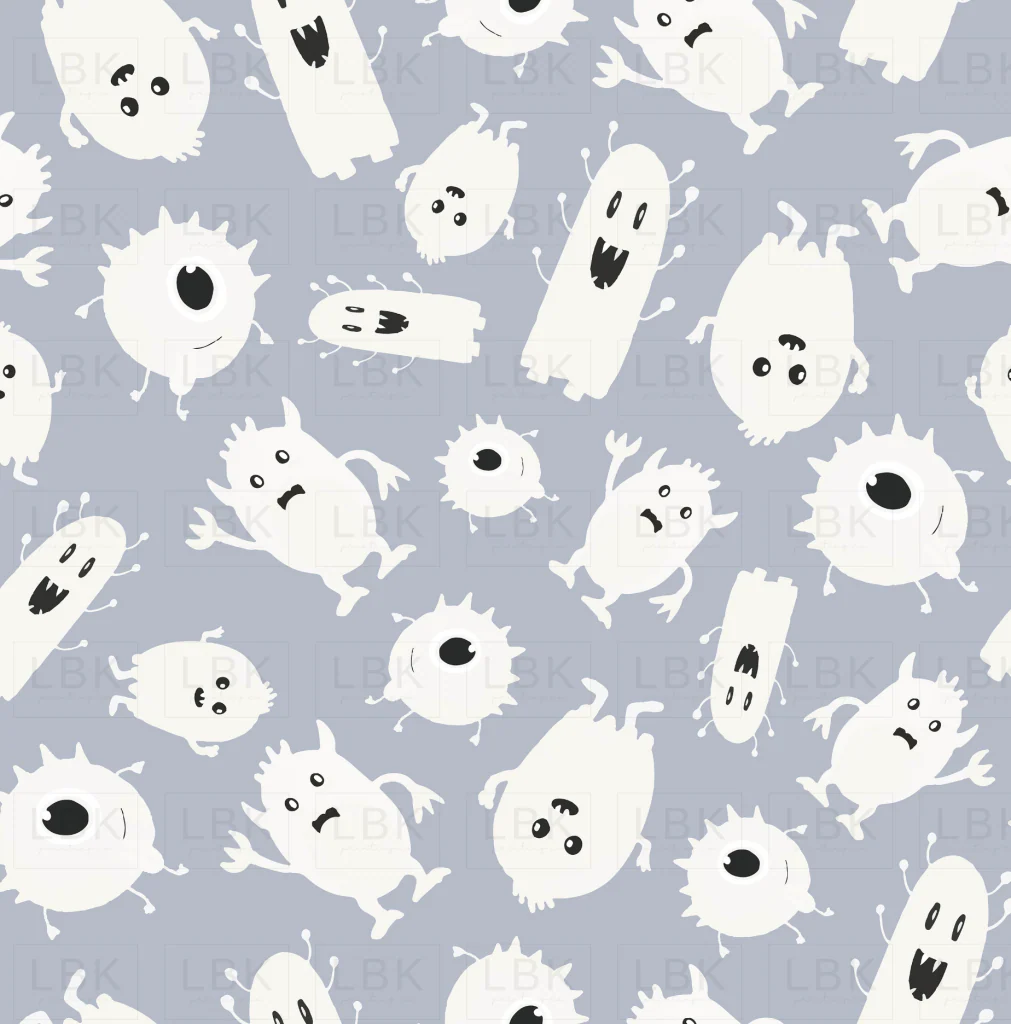 GHOST MONSTERS IN BABY BLUE