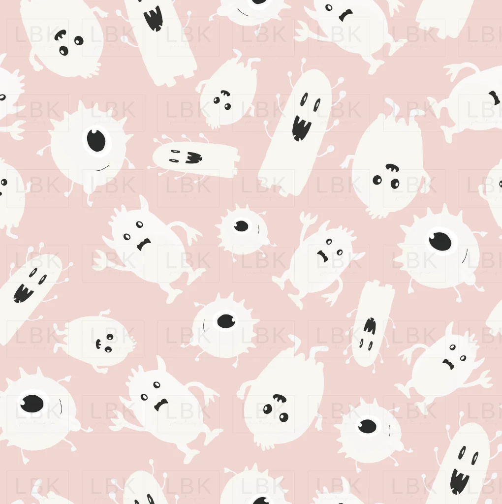 GHOST MONSTERS IN BABY PINK