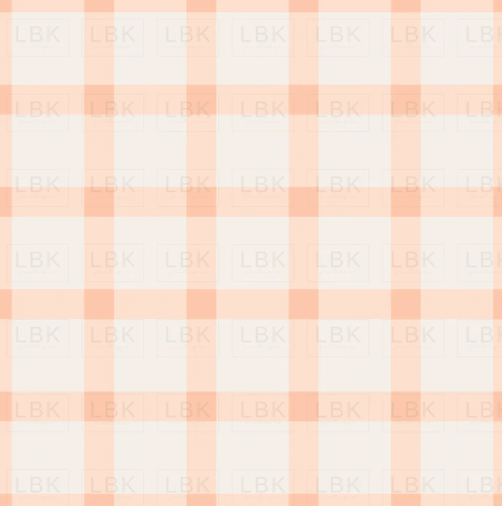 Gingham Pink Cream