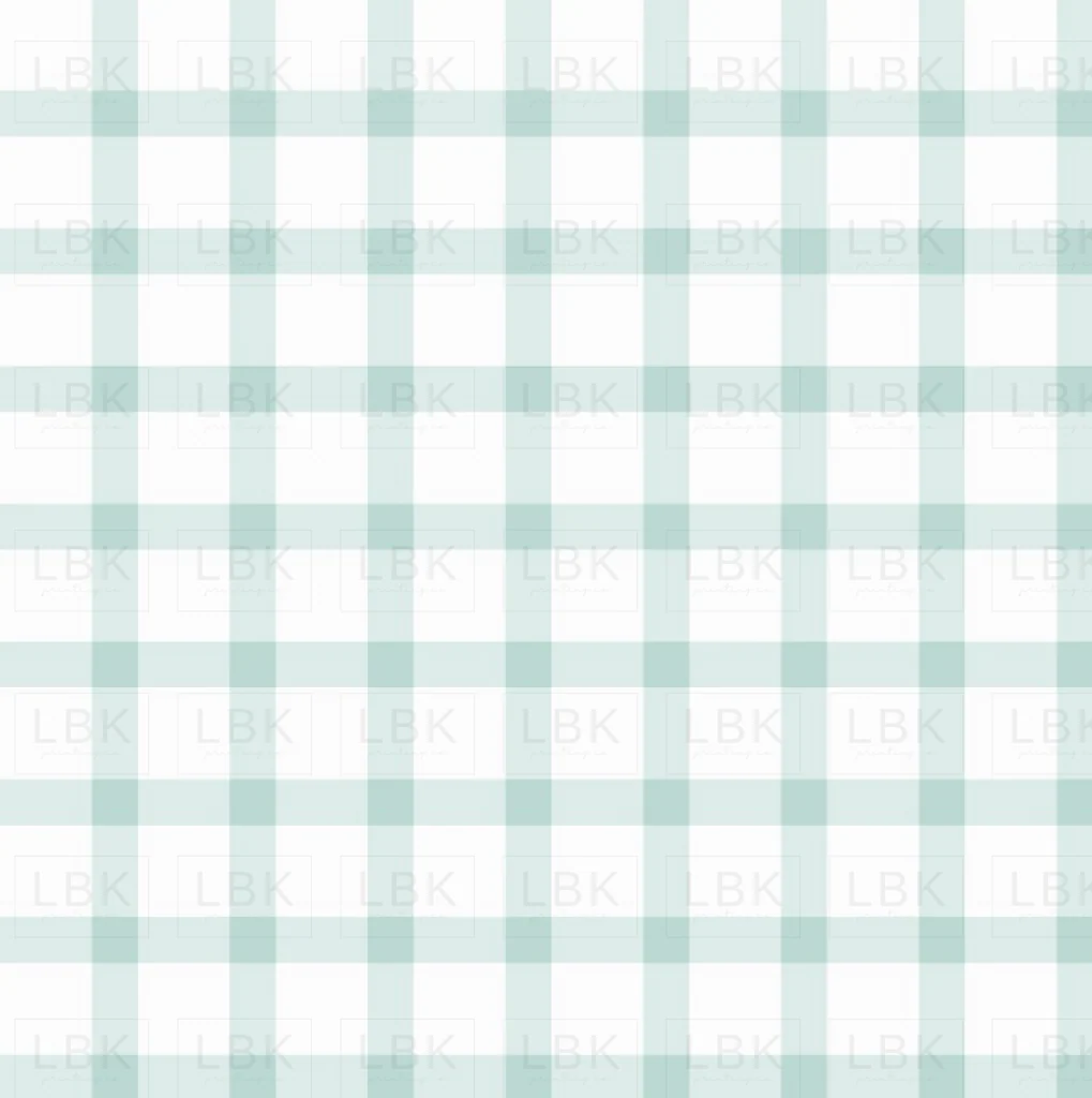 gingham teal