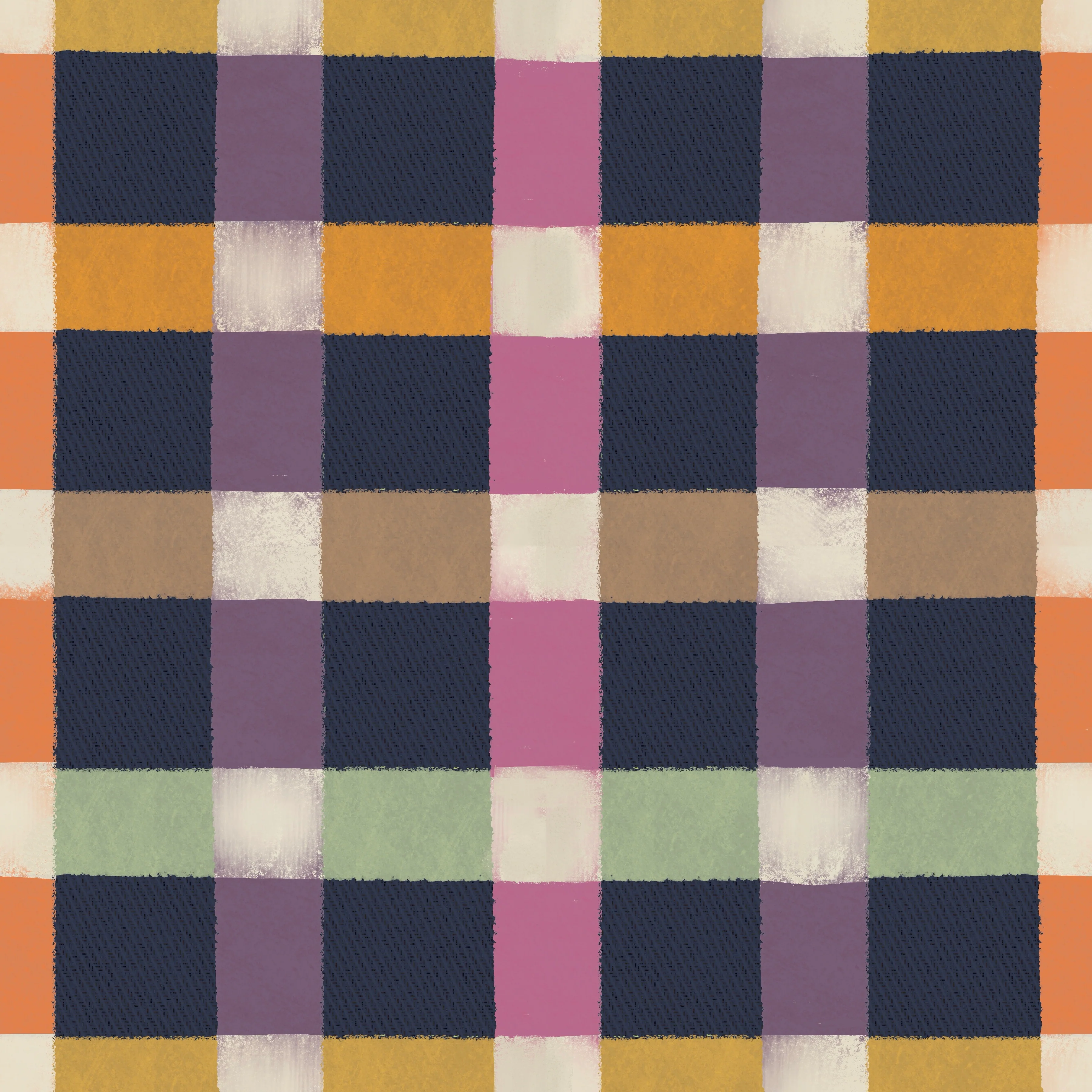 Girls twill multi plaid