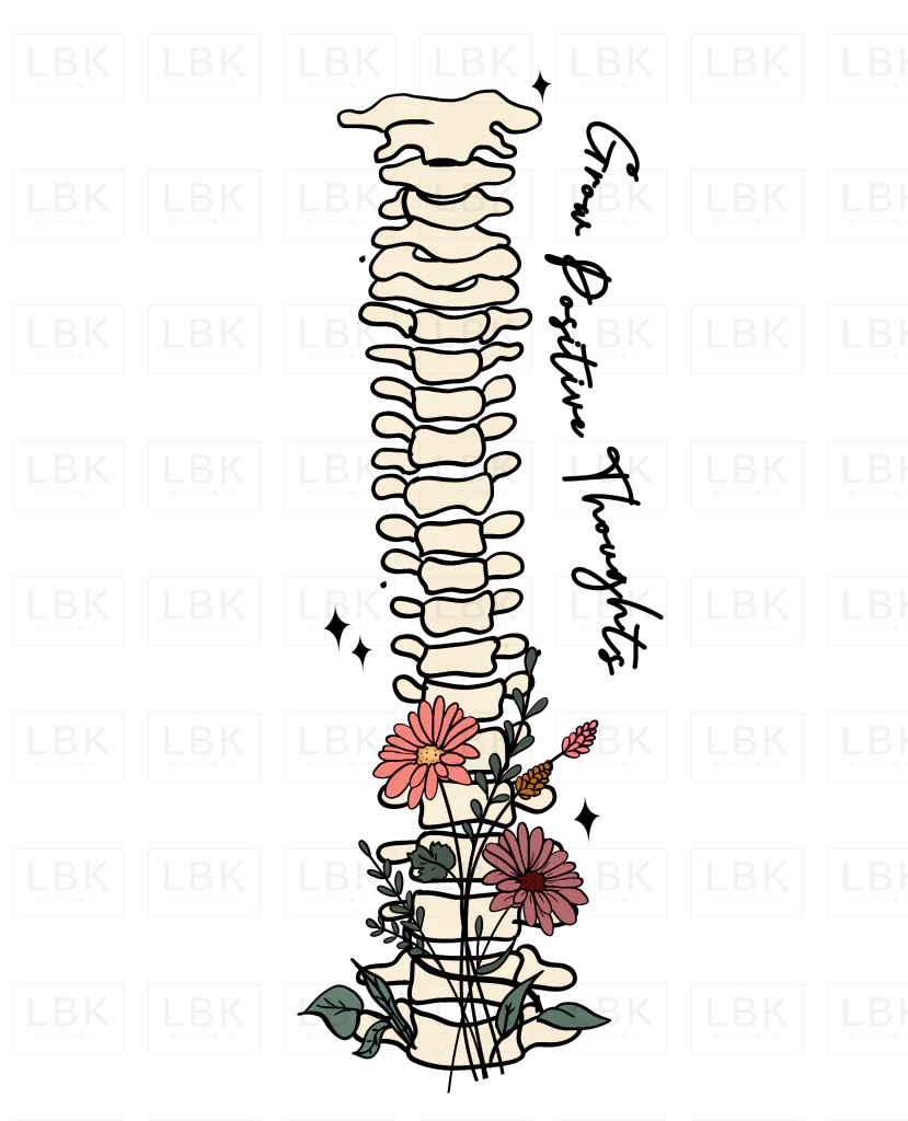 Grow Positive Thoughts - Spine- DTF