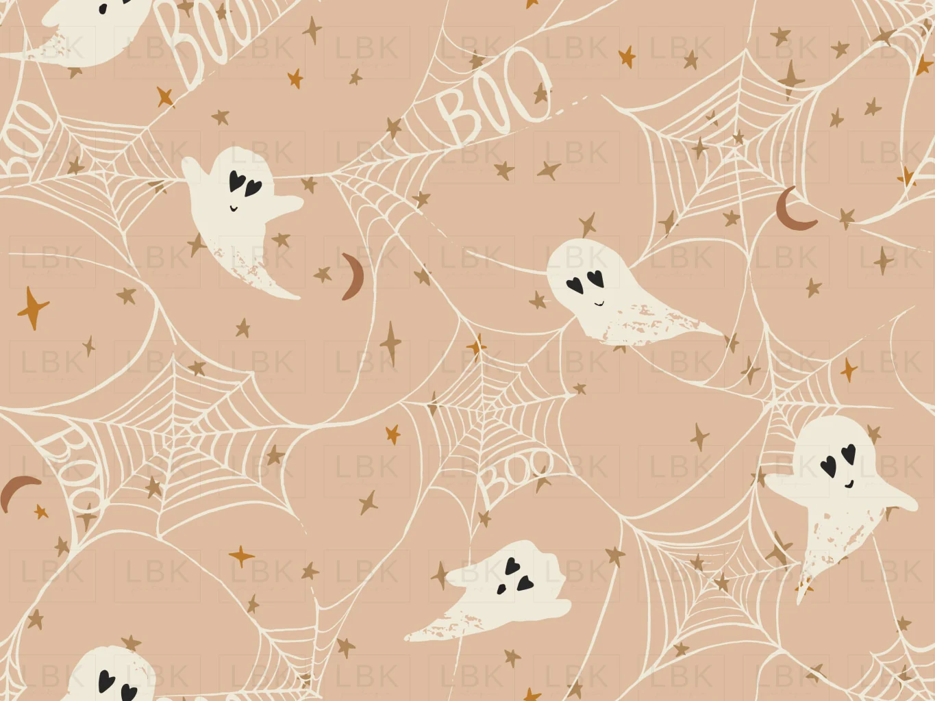 Halloween Boo Ghosts in Blush Pink