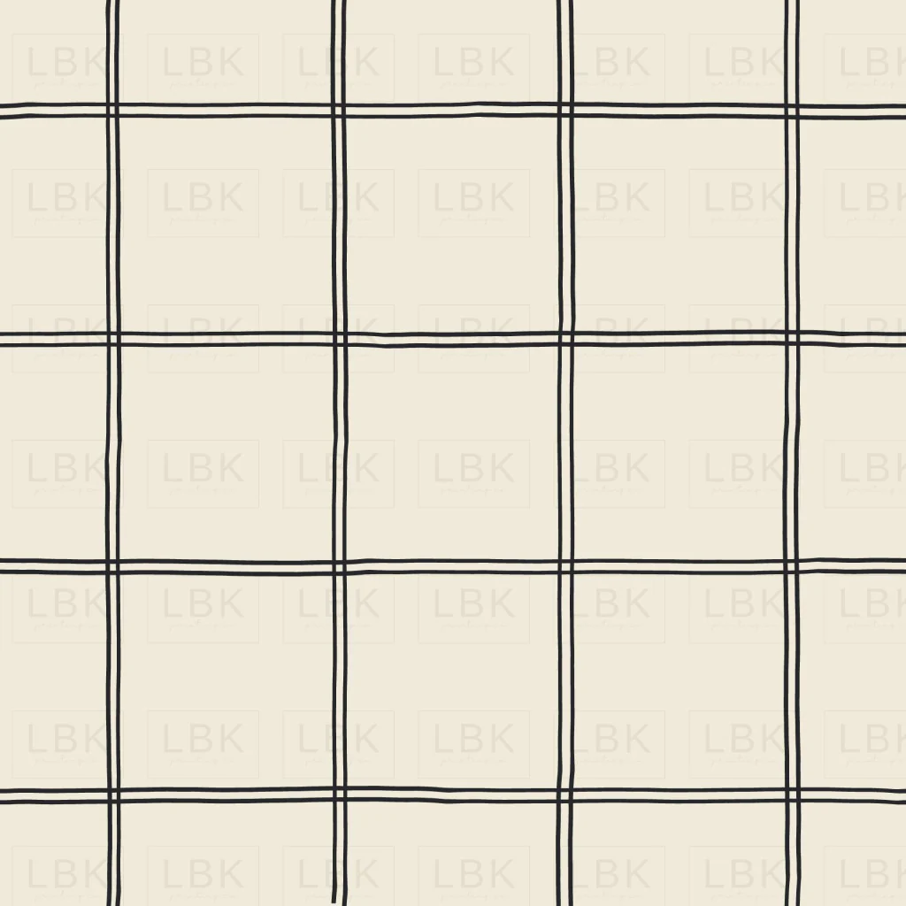 Halloween Double Grid Charcoal on White