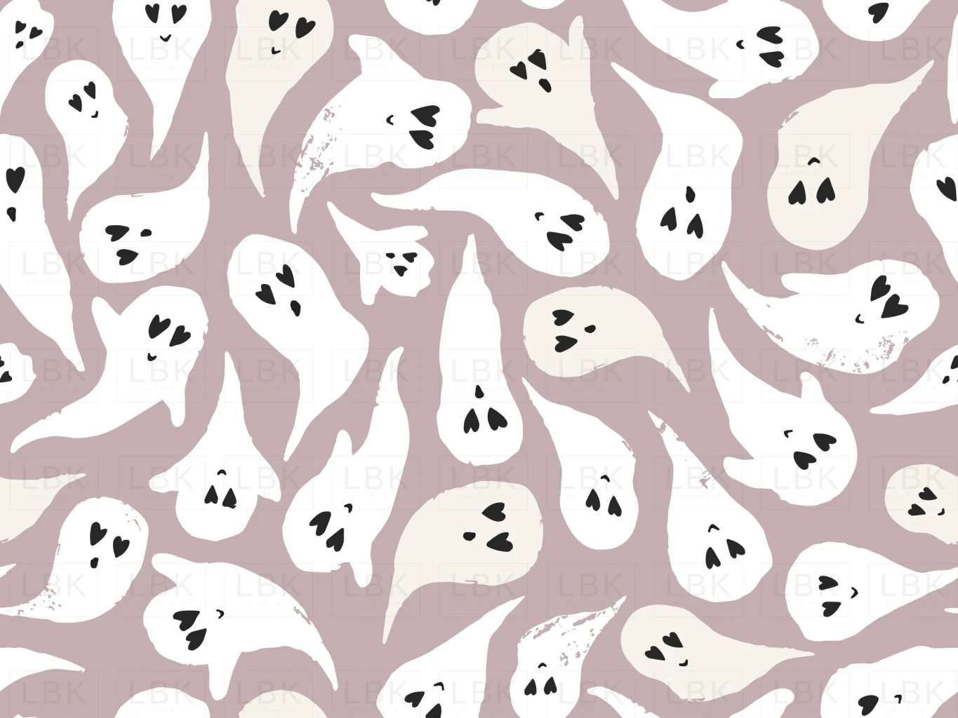 Halloween Ghosts on Lilac