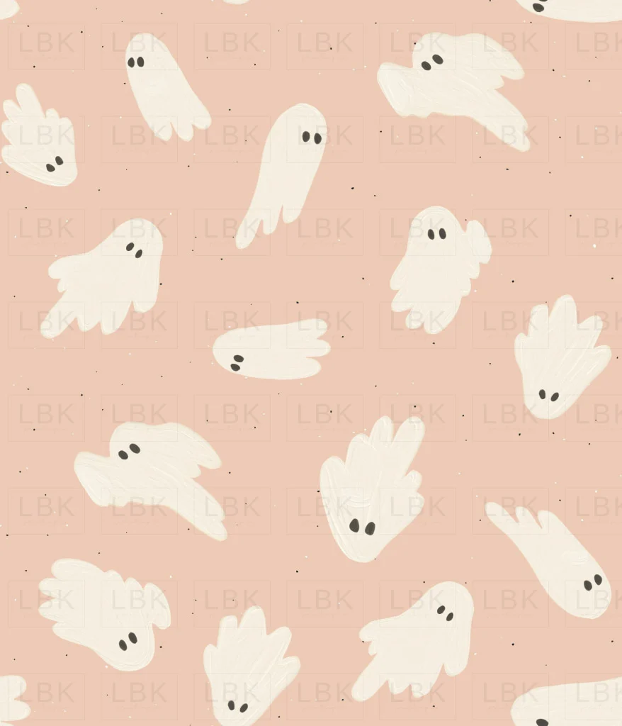 Halloween Ghosts on Pink
