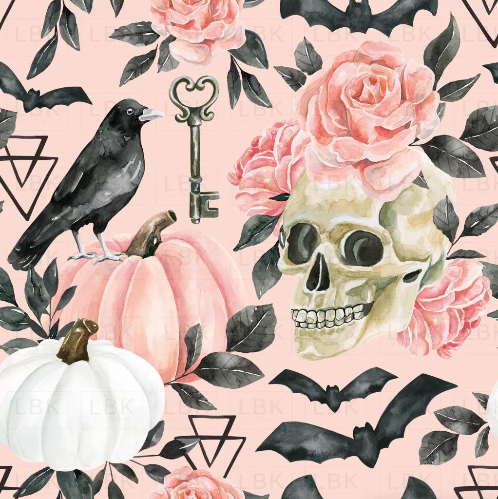 Halloween Floral Pink