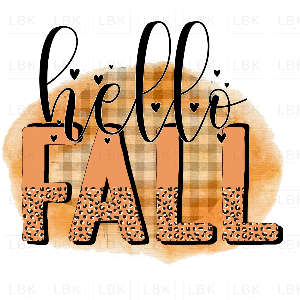 Hello Fall - Leopard- DTF